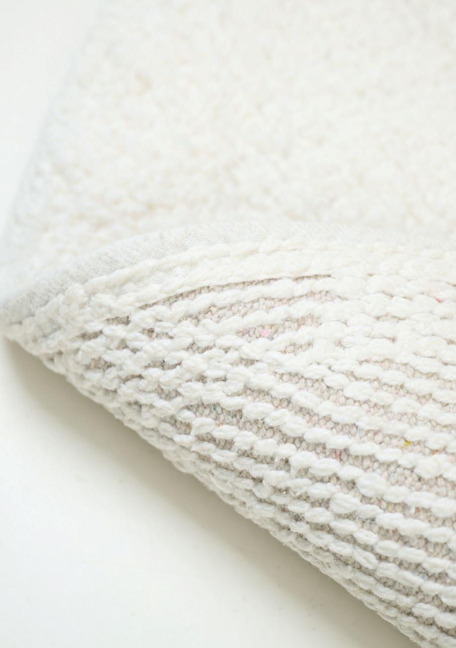 Kylpyhuoneenmatto luonnonvalkoinen - 3