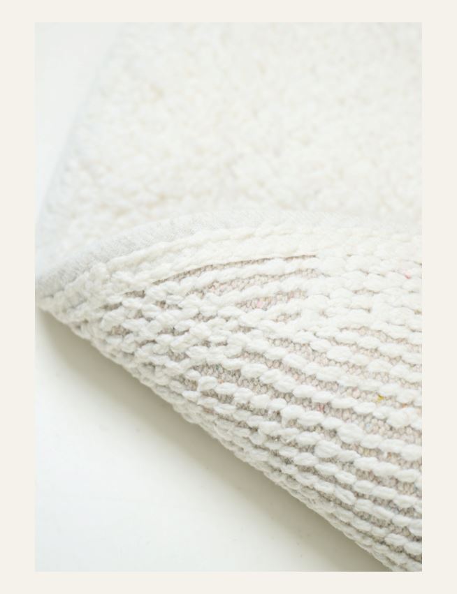 Kylpyhuoneenmatto luonnonvalkoinen - 3