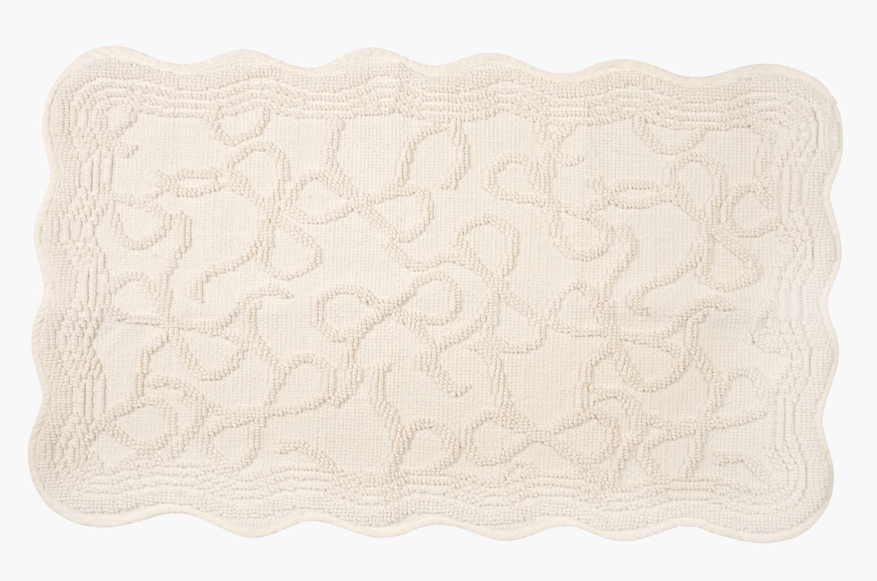 Kylpyhuoneenmatto luonnonvalkoinen - 55x88 cm luonnonvalkoinen - 1