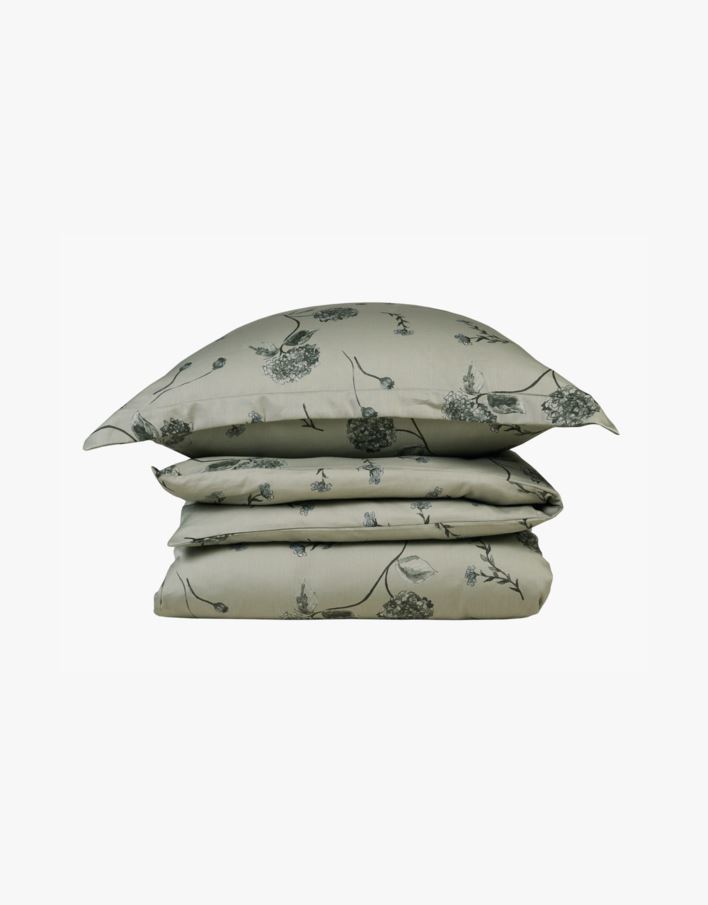 Pussilakanasetti satiinipuuvillaa vihreä - 150x210 cm vihreä - 1