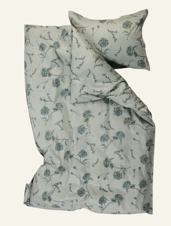 Pussilakanasetti satiinipuuvillaa vihreä - 2