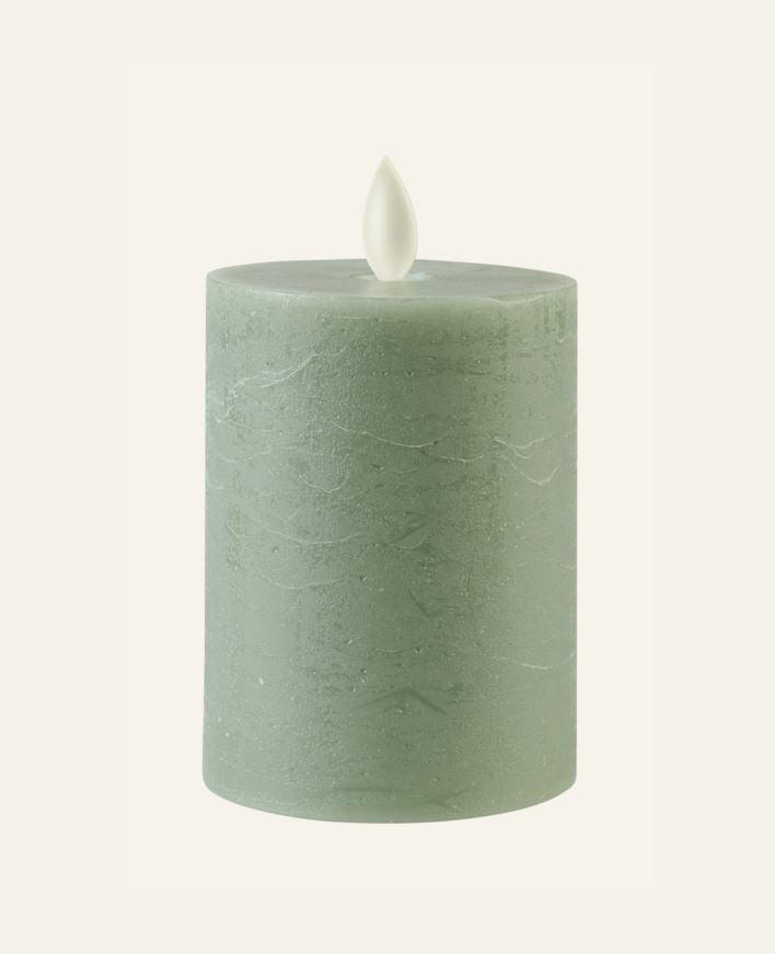 Led-pöytäkynttilä meriheinää - 7,5x7,5x10 cm meriheinää - 1