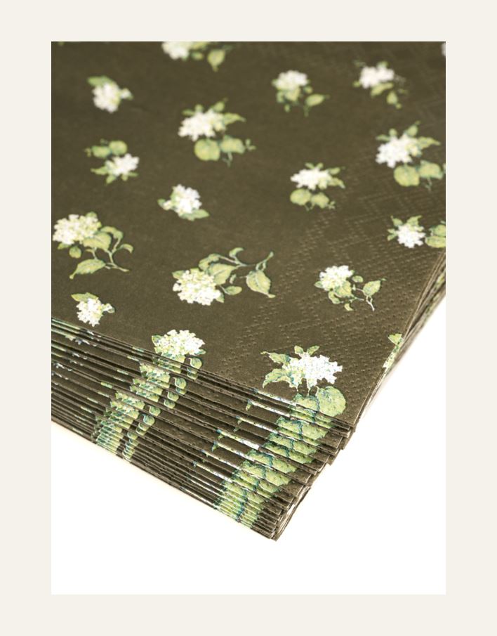 Paperiservetit moniväri/harmaa - 2