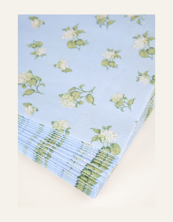 Paperiservetit moniväri/sininen - 2