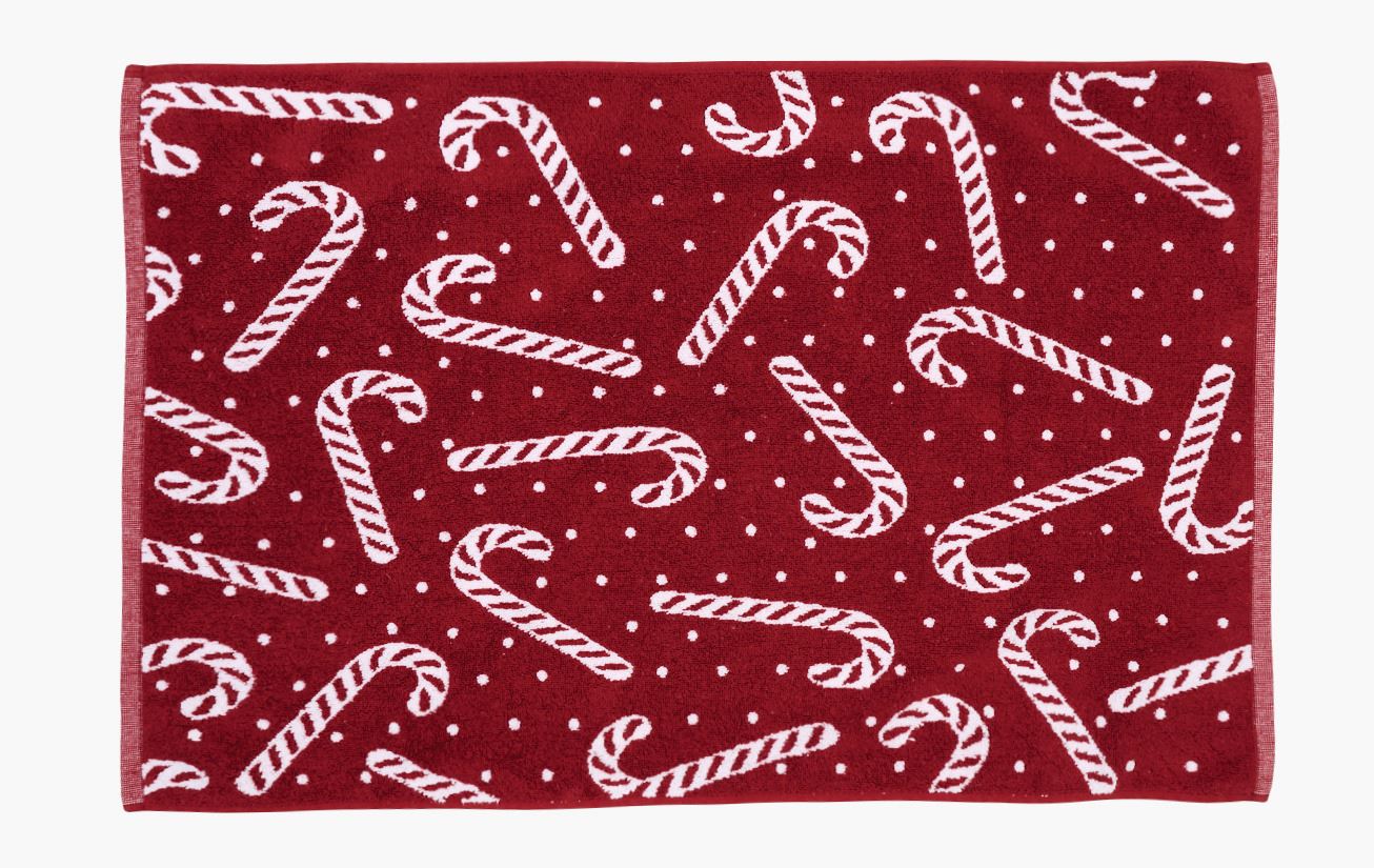 Kylpyhuoneenmatto moniväri/punainen - 50x80 cm moniväri/punainen - 1