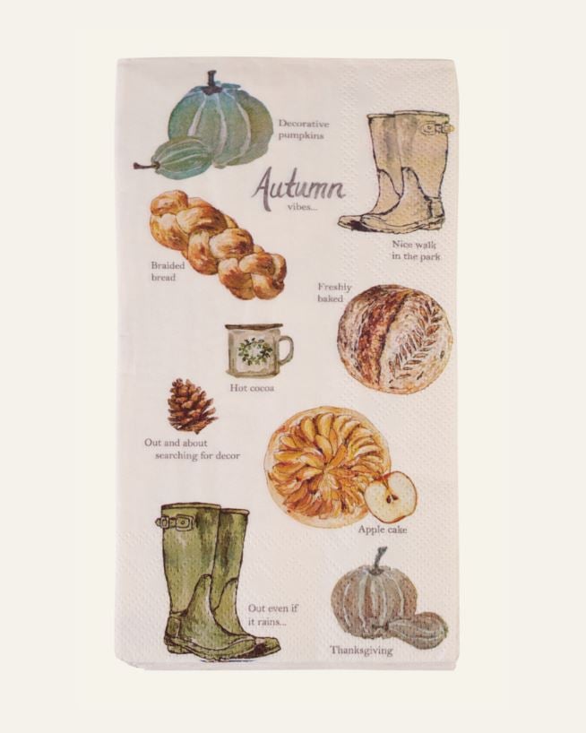 Ruokapaperiservetti moniväri/valkoinen - 33x42 cm moniväri/valkoinen - 1