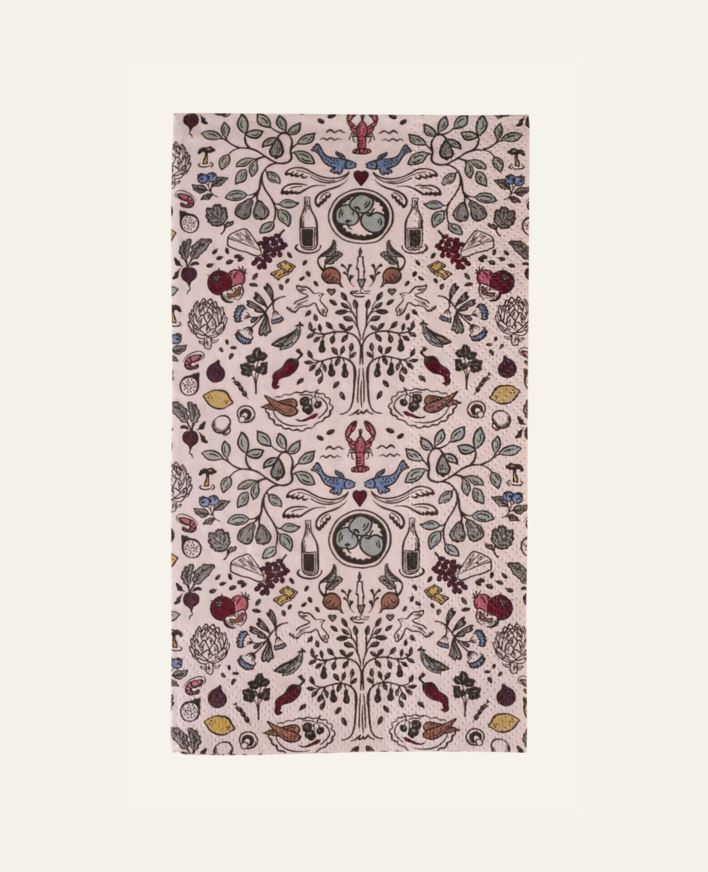 Ruokapaperiservetti moniväri - 33x42 cm moniväri - 1