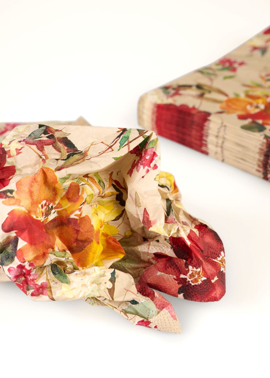 Ruokaservetit moniväri - 3