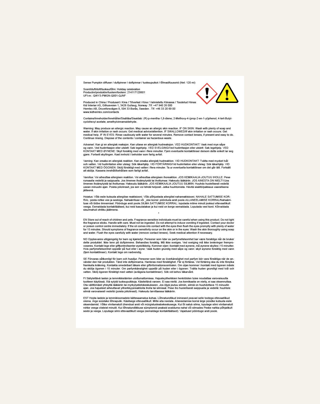 Huonetuoksu vaaleansininen - 2