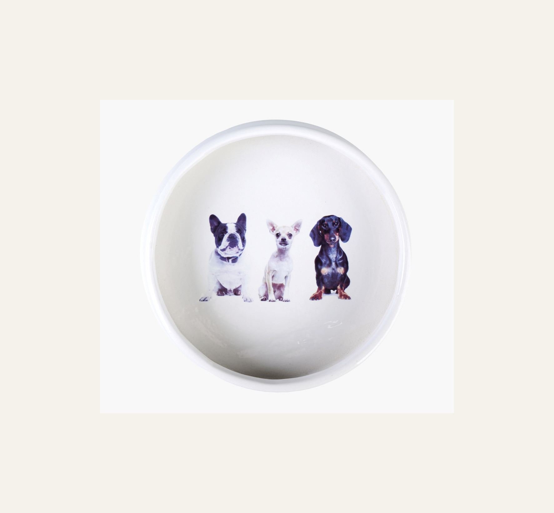 Koiran ruokakuppi valkoinen - 3