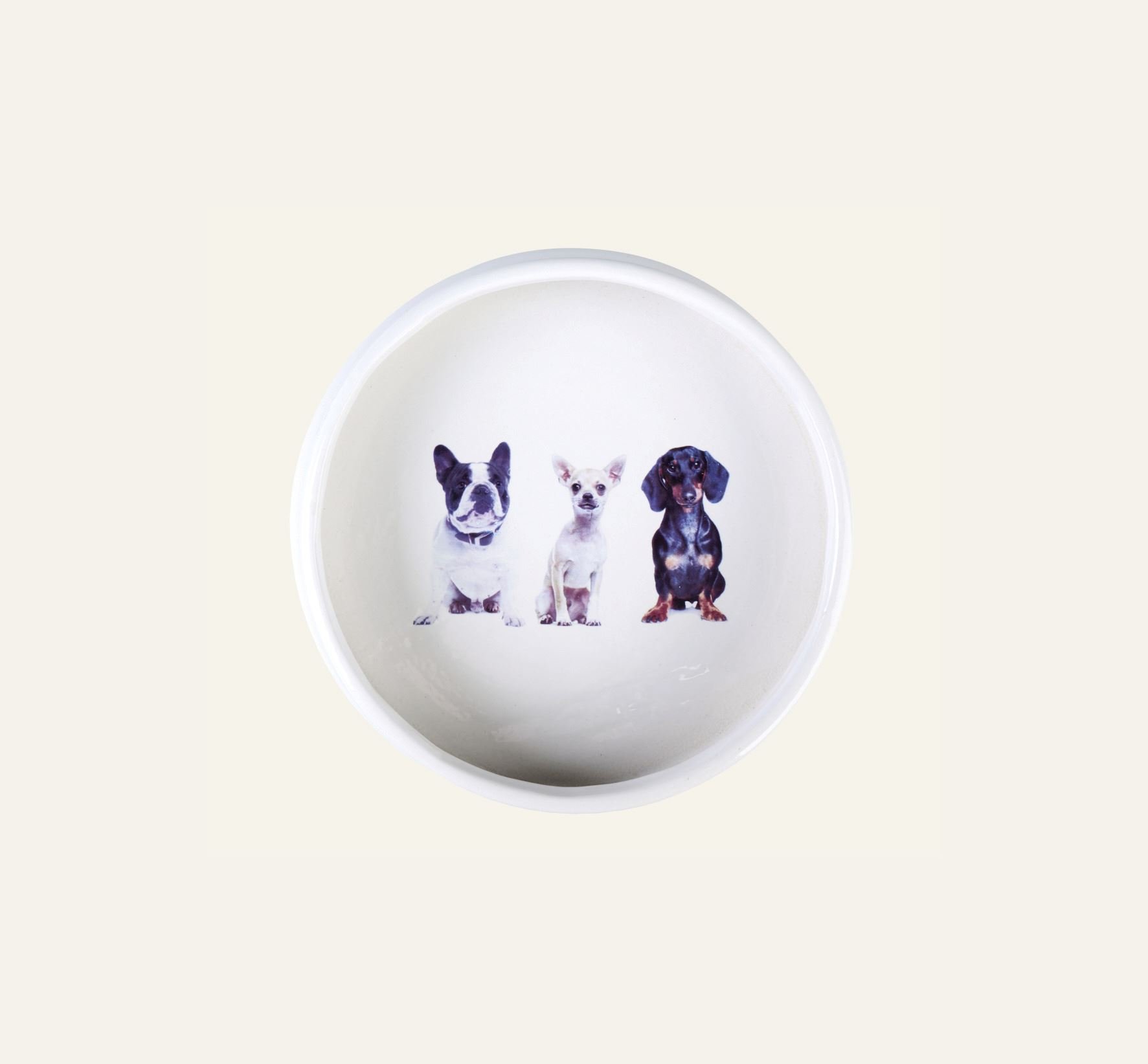 Koiran ruokakuppi valkoinen - 3