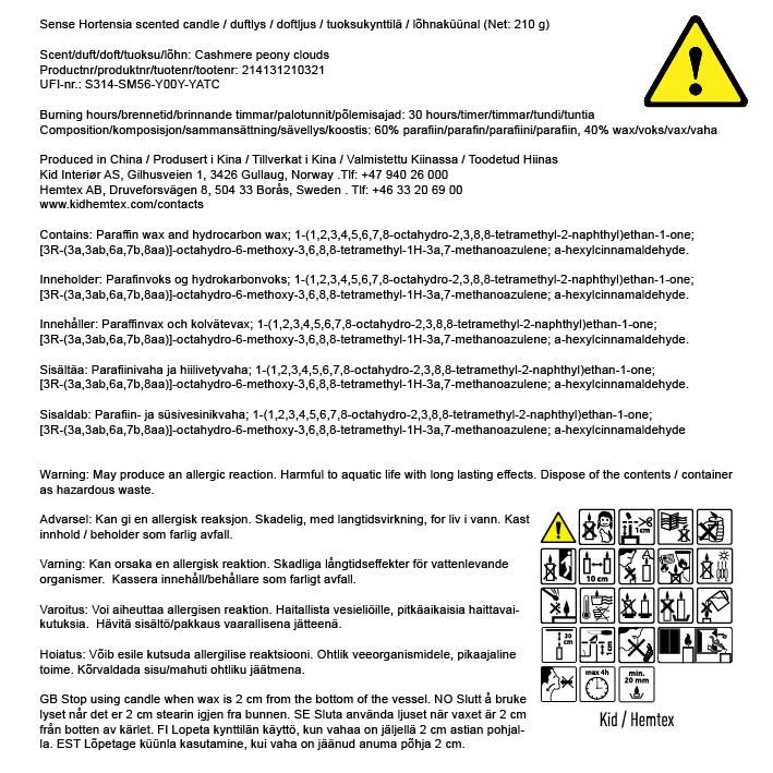 Tuoksukynttilä moniväri/valkoinen - 2
