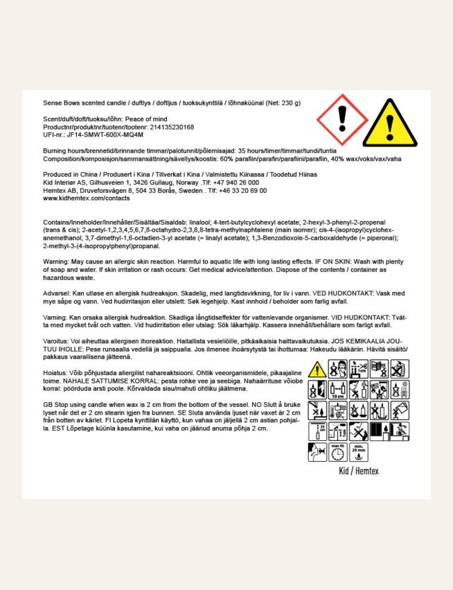 Tuoksukynttilä moniväri/ruskea - 3
