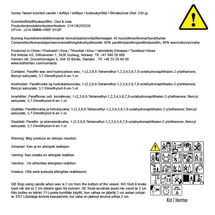 Tuoksukynttilä moniväri/sininen - 2
