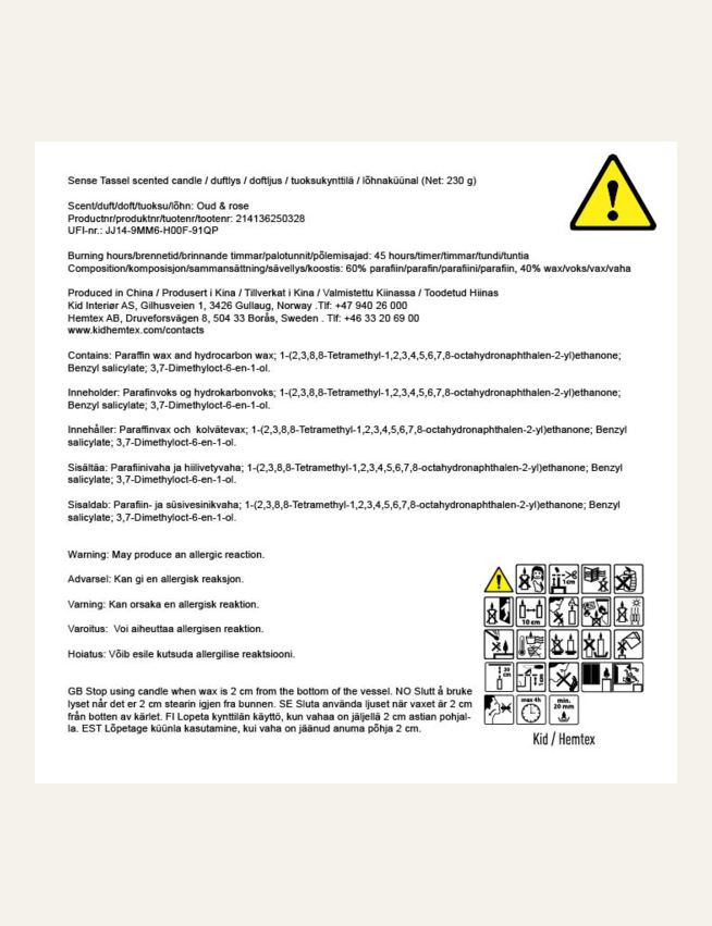 Tuoksukynttilä moniväri/sininen - 2