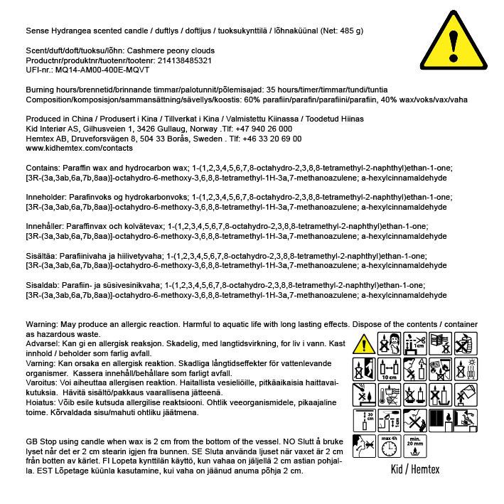 Tuoksukynttilä moniväri/valkoinen - 4