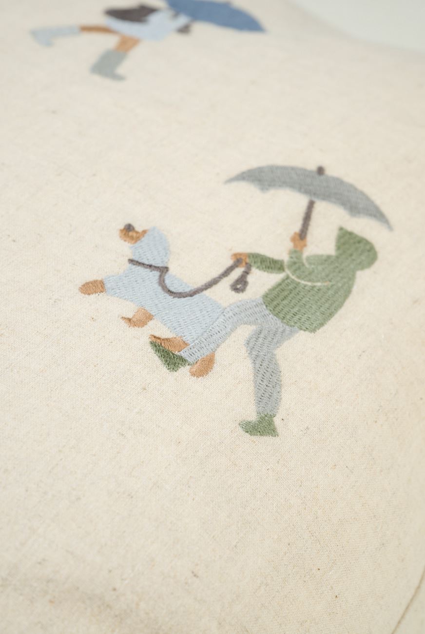 Koristetyynynpäällinen moniväri/sininen - 3