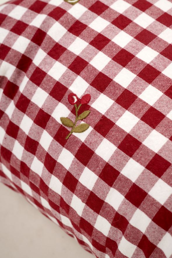 Koristetyynynpäällinen punainen - 2