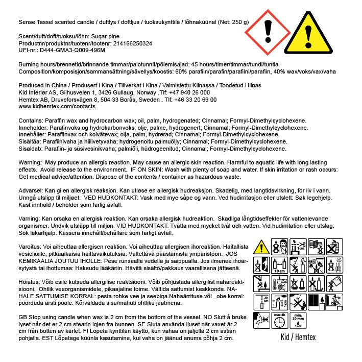 Tuoksukynttilä moniväri/vihreä - 2