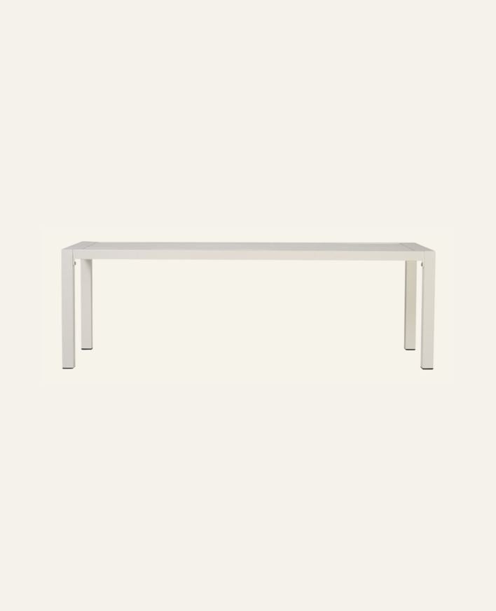 Puutarhan penkki luonnonvalkoinen - 132x40x42,5 cm luonnonvalkoinen - 1