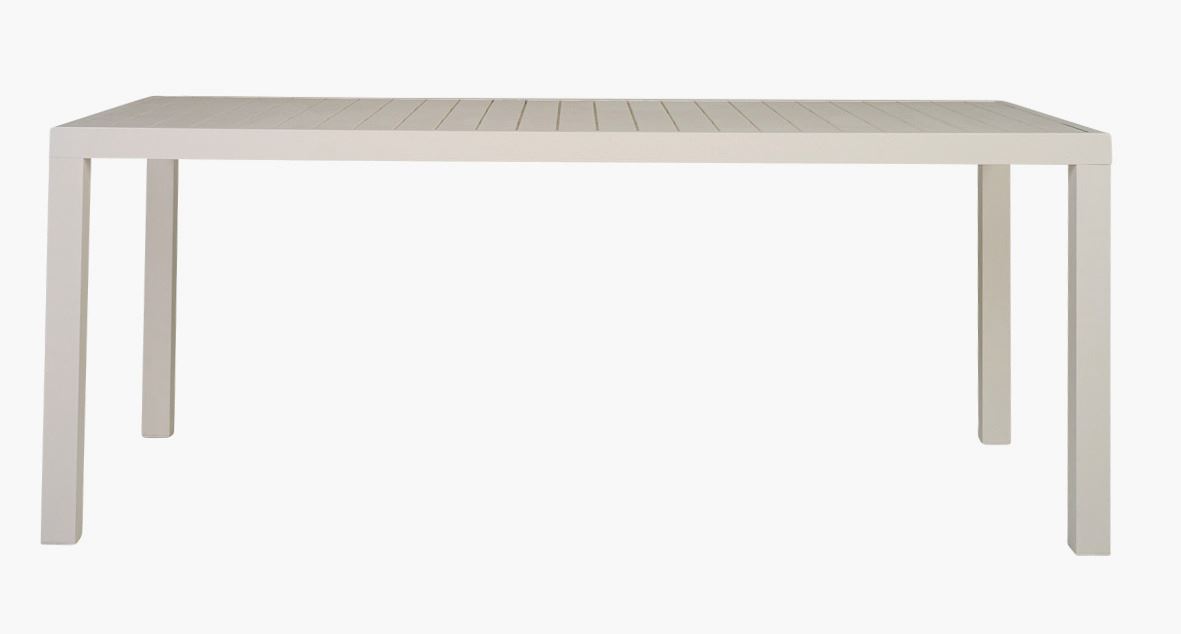 Puutarhapöytä valkoinen - 180x90x74,5 cm valkoinen - 1