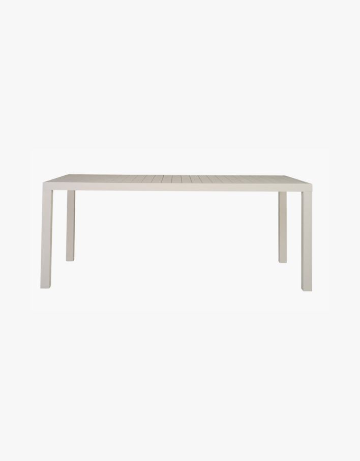 Puutarhapöytä valkoinen - 180x90x74,5 cm valkoinen - 1