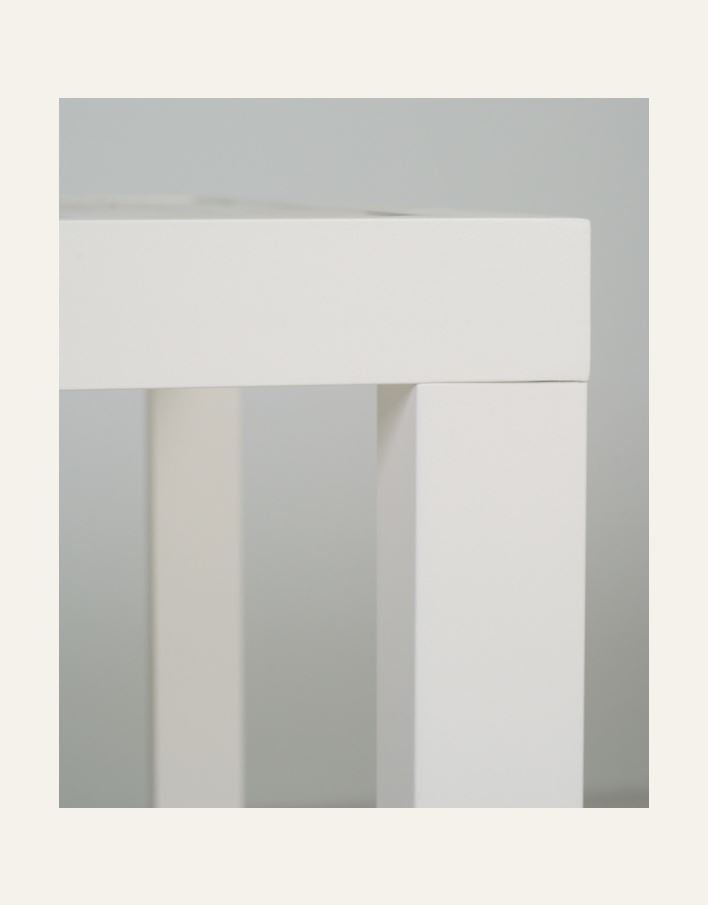 Puutarhapöytä luonnonvalkoinen - 4