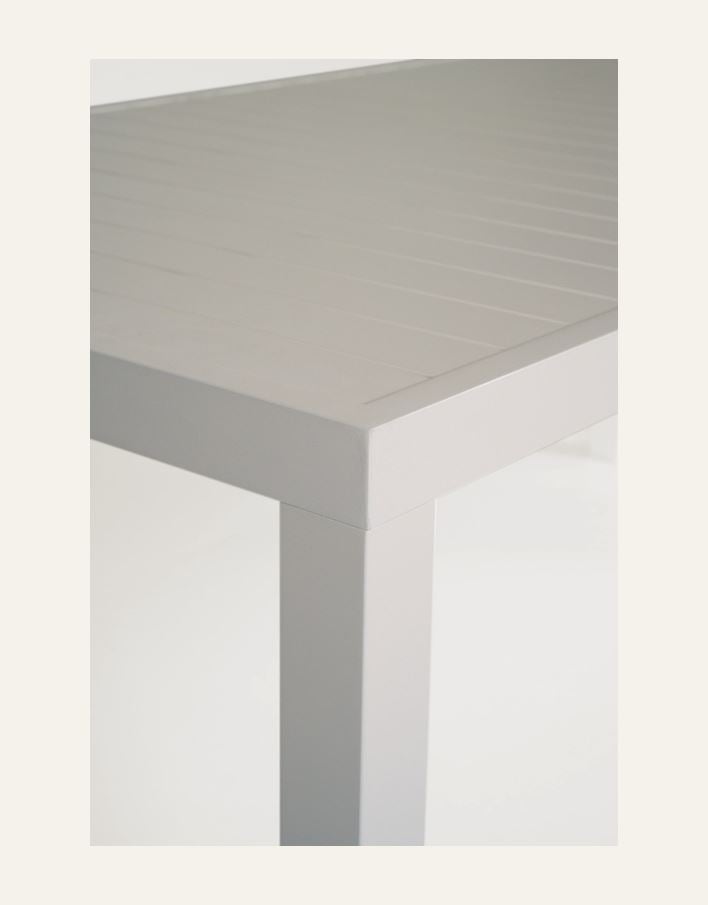 Puutarhapöytä luonnonvalkoinen - 5