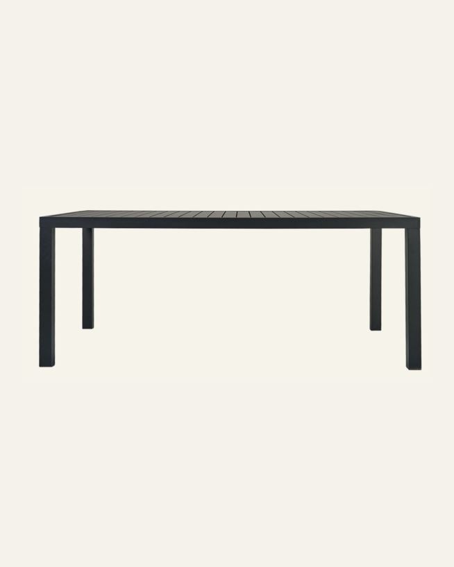 Puutarhapöytä musta - 180x90x74,5 cm musta - 1