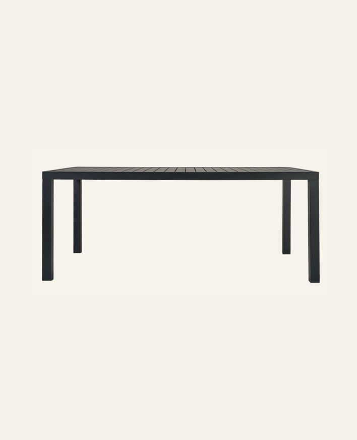 Puutarhapöytä musta - 180x90x74,5 cm musta - 1