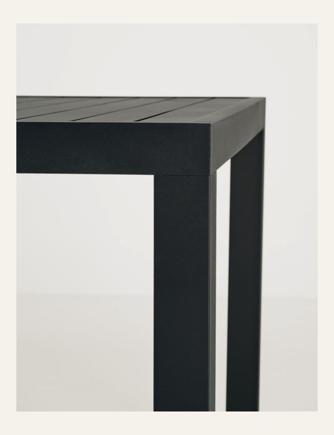 Puutarhapöytä musta - 3