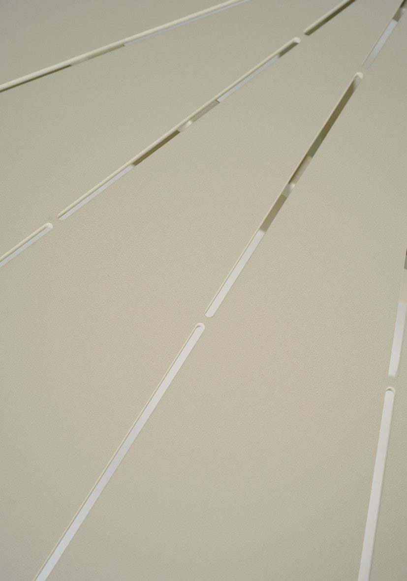 Puutarhapöytä luonnonvalkoinen - 4