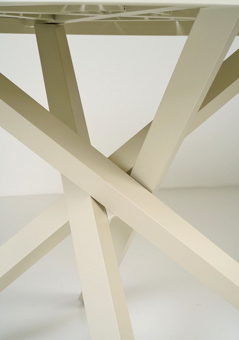 Puutarhapöytä luonnonvalkoinen - 3