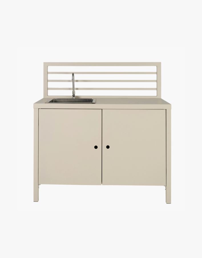 Ulkokeittiömoduuli, jossa on pesuallas creme - 60x120x122 cm creme - 1