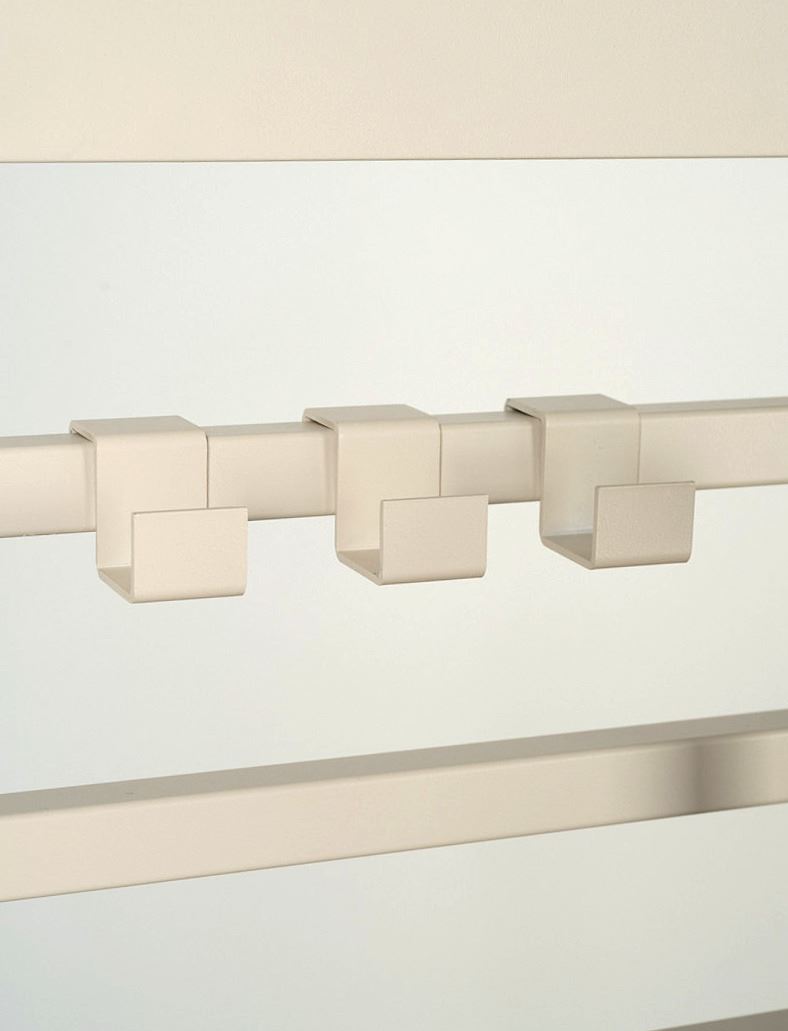 Ulkokeittiön koukkusarja creme - 5,3x2,5x3,2 cm creme - 1