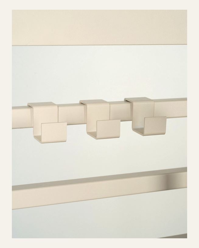 Ulkokeittiön koukkusarja creme - 5,3x2,5x3,2 cm creme - 1