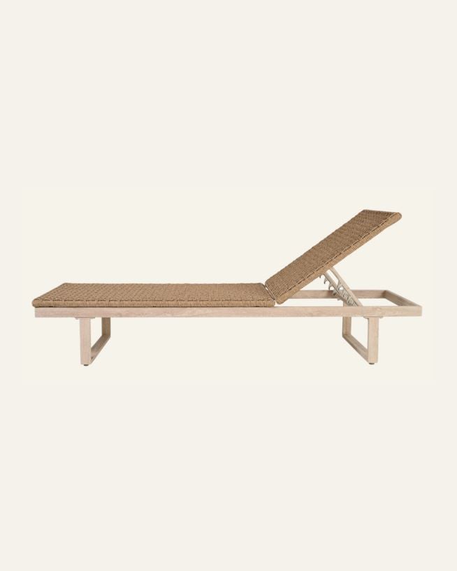 Aurinkovuode luonnonväri - 191x65x32 cm luonnonväri - 1