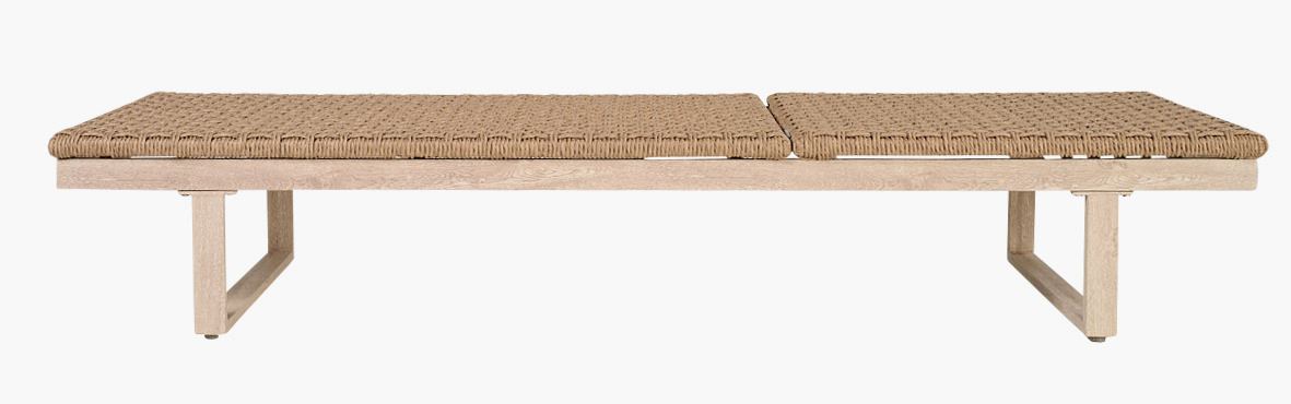 Aurinkovuode luonnonväri - 191x65x32 cm luonnonväri - 1