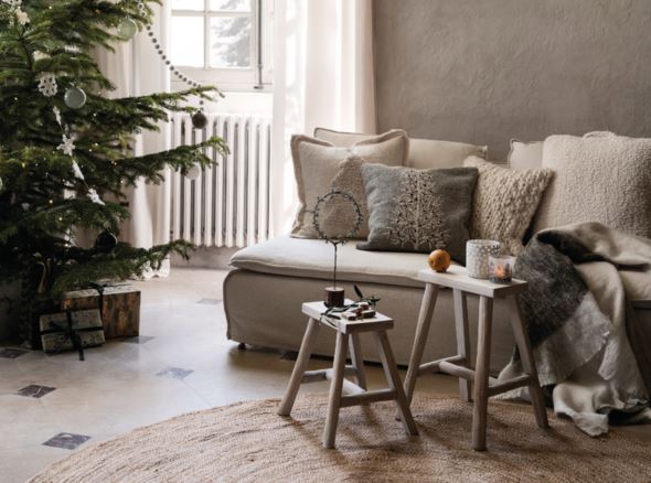 Koristetyynynpäällinen luonnonvalkoinen - 3