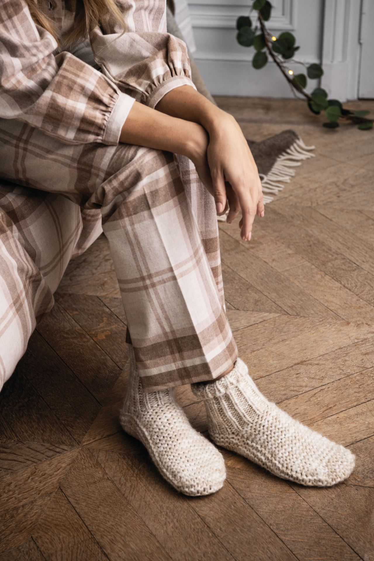 Pyjamahousut hiekka - one size hiekka - 1