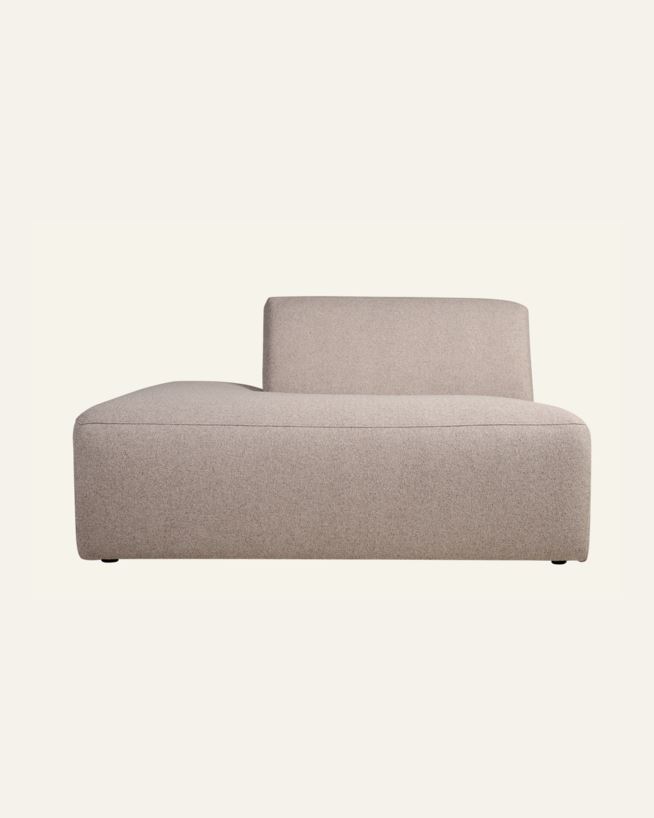 Moduuli avoin pää vasen beige - 134x93x73 cm beige - 1