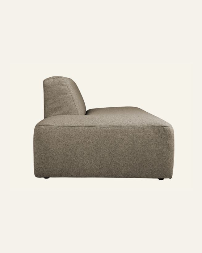 Moduuli avoin pää vasen ruskea - 134x93x73 cm ruskea - 1