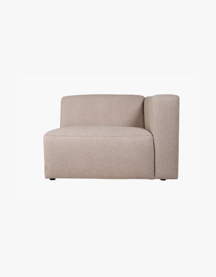 Moduulisohvaosa 1,5-istuttava käsinoja oikea beige - 110x93x73 cm beige - 1