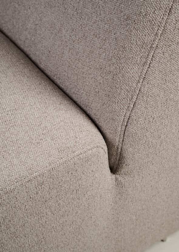 Moduulisohvaosa 1,5-istuttava käsinoja vasen beige - 110x93x73 cm beige - 1