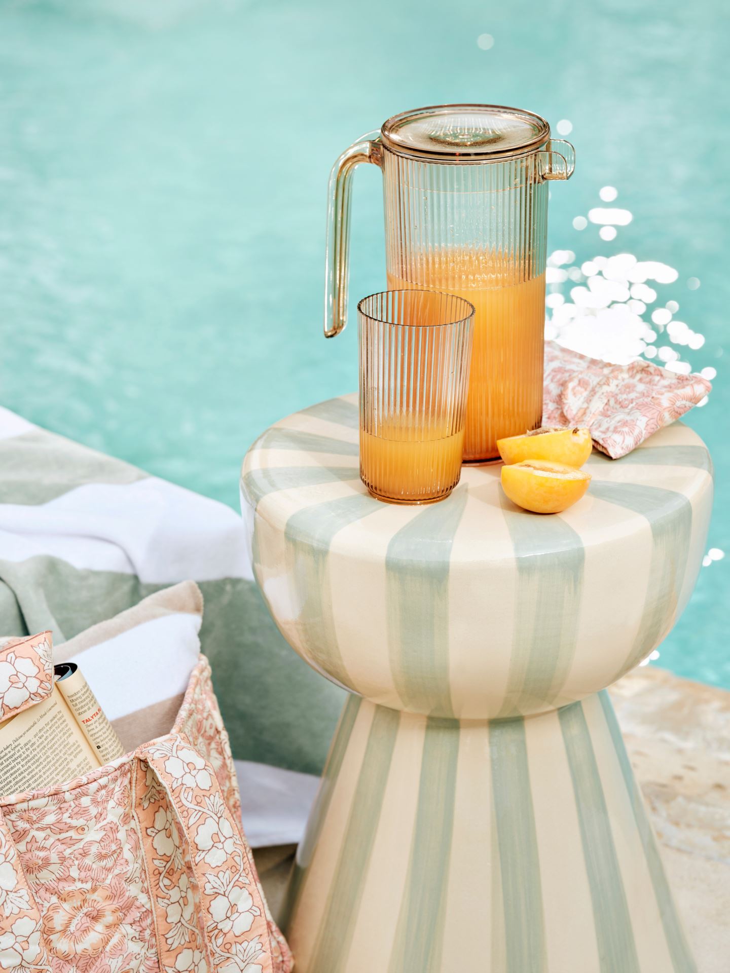 Sivupöytä moniväri/vihreä - 4