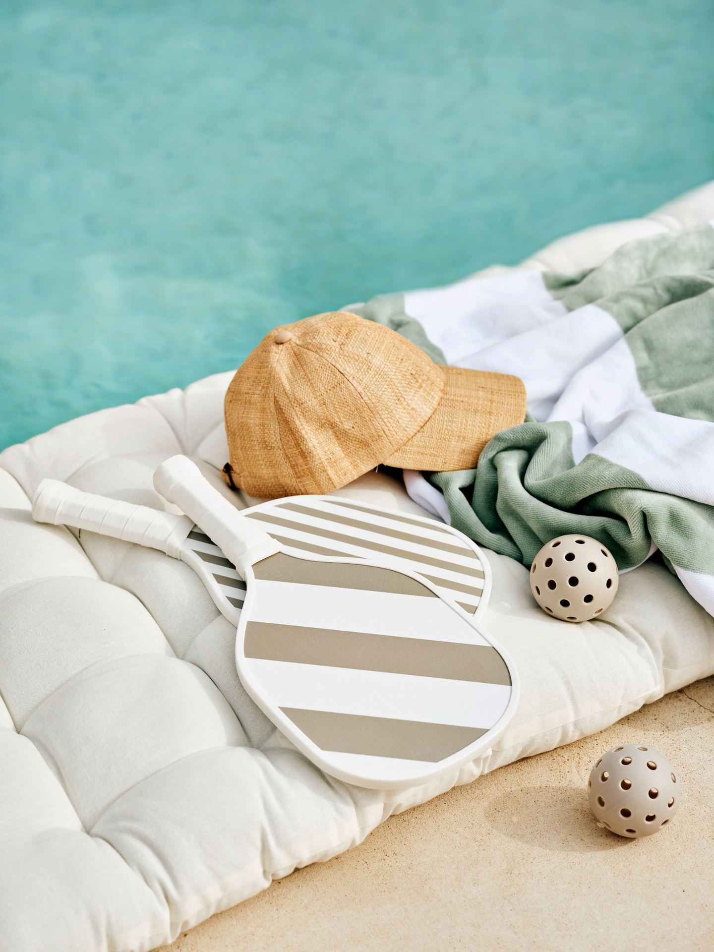 Pickleball-setti vaalean beige - 3