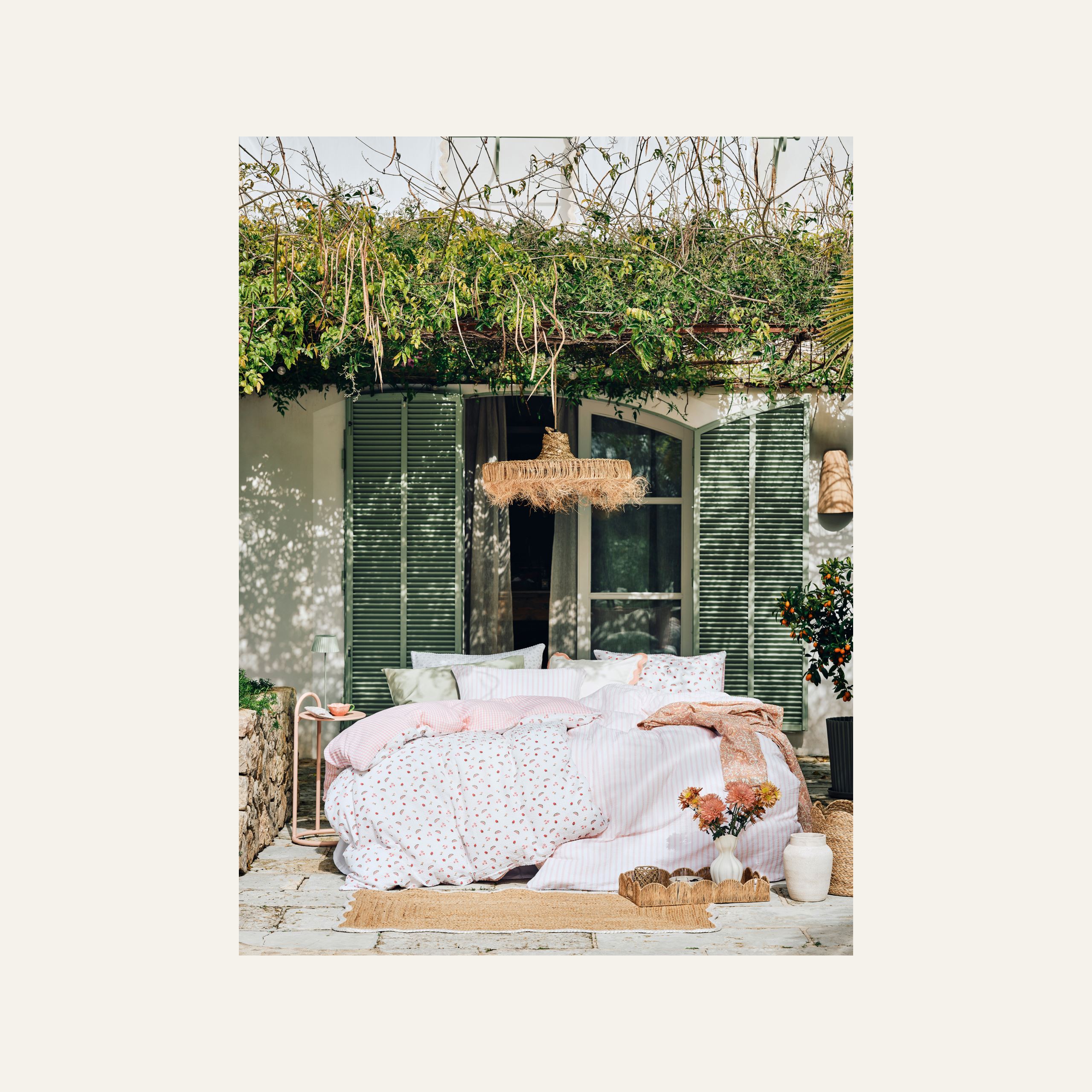 Lampunvarjostin luonnonväri - 3