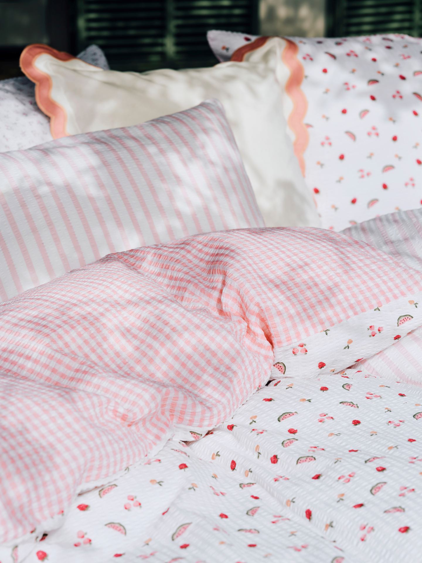 Pussilakanasetti kreppipuuvillaa moniväri - 3