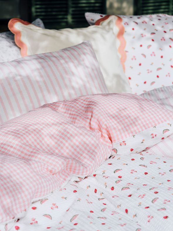 Pussilakanasetti kreppipuuvillaa moniväri - 3