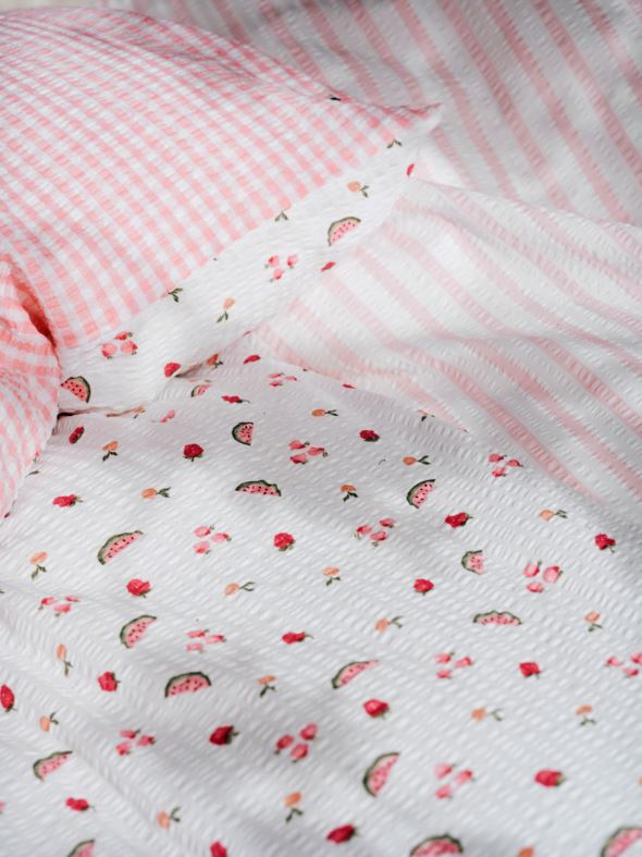 Pussilakanasetti kreppipuuvillaa moniväri - 6